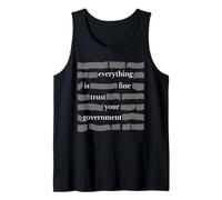 Todo está Bien, confía en el Humor de tu Gobierno para Adultos Camiseta sin Mangas