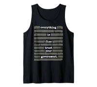 Todo está Bien Confía en Que tu Gobierno redactado Camiseta sin Mangas