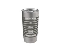 Todo está bien Confía en que tu gobierno redactado Vaso térmico de acero inoxidable de doble pared