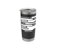 Todo está bien Confía en tu gobierno político redactado Vaso térmico de acero inoxidable de doble pared