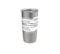 Todo está bien Confía en tu gobierno político redactado Vaso térmico de acero inoxidable de doble pared