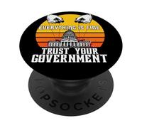 Todo está Bien Confía en tu Gobierno, Puppet Strings Gov PopSockets PopGrip Adhesivo