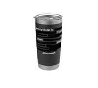 Todo está bien Confía en tu gobierno Texto redactado Vaso térmico de acero inoxidable de doble pared