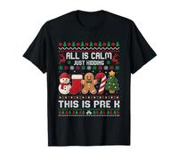 Todo está en Calma, es Broma, Esto es prekínder Christmas Teachers Camiseta