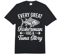 Todo Gran Pescador Tiene una Historia de atún Pesca de atún Comfort Colors Adult Heavyweight T-Shirt