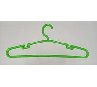 TODO HOGAR Percha Plástico Color Verde, Percha de Ropa Pack de 25 y 50 Unds. Perchas de Plástico Estándar de 42cm para Adultos, Duraderas y Delgadas.