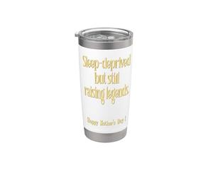 Todo lo mejor para el Día de la Madre Mamá sin Dormir Vaso térmico de acero inoxidable de doble pared