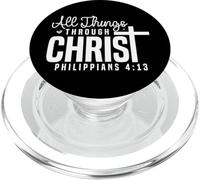 Todo lo Puedo en Cristo Filipenses 4:13 Motivacional PopSockets PopGrip para MagSafe