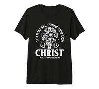 Todo lo Puedo en Cristo Que me fortalece Camiseta Premium