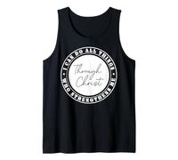 Todo lo Puedo en Cristo Que me fortalece Camiseta sin Mangas