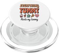 Todo lo Que Amo me Hace daño al estómago Amantes de la comid PopSockets PopGrip para MagSafe