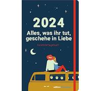 Todo lo que haces, sucede con amor: diario de calendario para el año 2024/calendario cristiano con las soluciones de Herrnhuter/calendario de bolsillo/práctico planificador en formato 10,7 x 17 cm
