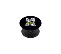 Todo lo Que Hago Borracho no Soy yo AI Alcohol Intelligence PopSockets PopGrip Adhesivo