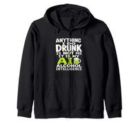 Todo lo Que Hago Borracho no Soy yo AI Alcohol Intelligence Sudadera con Capucha