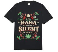 ¡Todo lo Que mamá Quiere es una Noche de Paz! Cuento de Navidad para Mujer Comfort Colors Adult Heavyweight T-Shirt