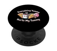 Todo lo Que me Gusta me Hace daño al estómago Divertido entu PopSockets PopGrip Adhesivo