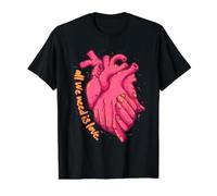 Todo lo Que Necesitamos es Amor Anatomía del corazón Cardiólogo Doctor del corazón Camiseta gráfica económica, Hombre, Negro, S