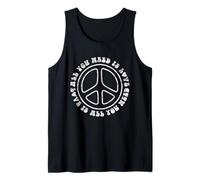 Todo lo que necesitas es amor signo de paz Camiseta sin Mangas