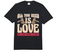 Todo lo Que Necesitas es Amor y Asesoramiento Abogado de Divorcio Comfort Colors Adult Heavyweight T-Shirt