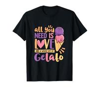 Todo lo que necesitas es amor y mucho helado Camiseta