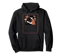 Todo lo Que Necesitas es Amor y Terranova - Silueta de Abrazo Sudadera con Capucha
