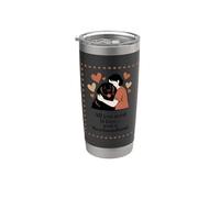Todo lo que necesitas es amor y Terranova - Silueta de abrazo Vaso térmico de acero inoxidable de doble pared