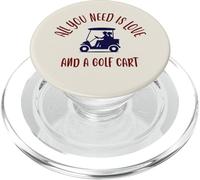 Todo lo que necesitas es amor y un diseño de carrito de golf PopSockets PopGrip para MagSafe