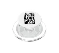 Todo lo Que Necesitas es Amor y un Gato PopSockets PopGrip para MagSafe