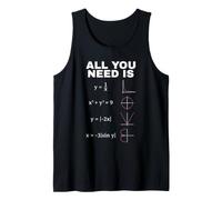 Todo lo Que Necesitas es Ecuaciones matemáticas Divertido diseño matemático Camiseta sin Mangas