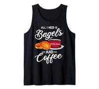 Todo lo Que Necesito es Bagels y Regalo para Amantes de los Bagels de café Camiseta sin Mangas