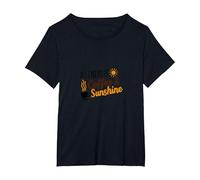 Todo lo Que Necesito es café & Amante de la mañana del Sol Camiseta, Mujer Tallas Grandes, Negro, 4XL Grande