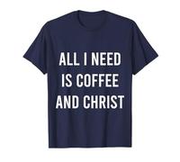 Todo lo Que Necesito es café y Cristo Christian Church Group Camiseta