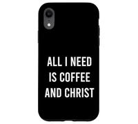 Todo lo Que Necesito es café y Cristo Christian Church Group Carcasa para iPhone XR