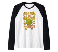 Todo lo Que Necesito es Capuchino y Jesús - Funny Christian Camiseta Manga Raglan