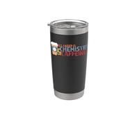 Todo lo que necesito es química y cafeína Vaso térmico de acero inoxidable de doble pared