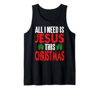 Todo lo Que Necesito Esta Navidad es a Jesús Camiseta sin Mangas