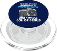 Todo lo Que Necesito Hoy es un Poco de fotografía y Jesús PopSockets PopGrip para MagSafe