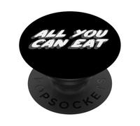 Todo lo Que Puedes Comer | Hambriento Restaurante Comida PopSockets PopGrip Adhesivo