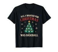 Todo lo que quería para Navidad era un diseño navideño de béisbol Camiseta