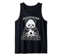 Todo lo Que Quiero Hacer en Panda Soccer es Cute Bear Player Camiseta sin Mangas