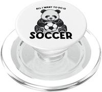 Todo lo Que Quiero Hacer en Panda Soccer es Cute Bear Player PopSockets PopGrip para MagSafe