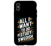 Todo lo Que Quiero Hacer es estudiar el Orgullo de los Estudiantes de Sueco Carcasa para iPhone X/XS