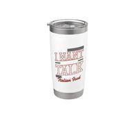 Todo lo que quiero hacer es hablar de comida italiana Vaso térmico de acero inoxidable de doble pared