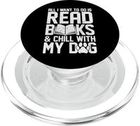 Todo lo Que Quiero Hacer es Leer Libros Lectura Divertida Amantes de Perros PopSockets PopGrip para MagSafe