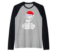 Todo LO Que Quiero Navidad Medios DE PRODUCCIÓN Karl Marx Fun Meme Camiseta Manga Raglan