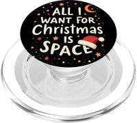 Todo lo Que Quiero para Navidad es Espacio - Ambiente introvertido PopSockets PopGrip para MagSafe