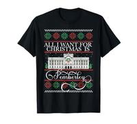 Todo LO Que Quiero para Navidad ES PEMBERLEY Austen Ugly Meme Camiseta