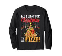 Todo lo que quiero para Navidad es pizza! Manga Larga
