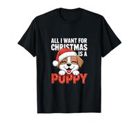 Todo Lo Que Quiero Para Navidad Es Un Cachorro Camiseta
