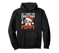 Todo Lo Que Quiero Para Navidad Es Un Cachorro Sudadera con Capucha